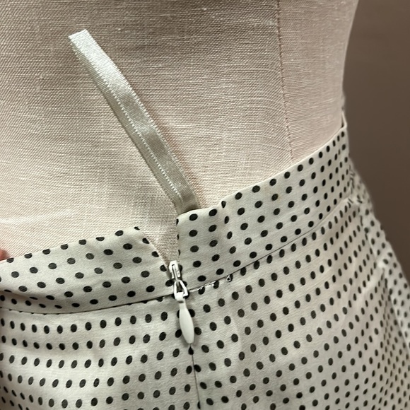 VINTAGE Banana Republic Silk Chiffon Dotted Swing Circle Skater Skirt size 4 - Picture 13 of 17